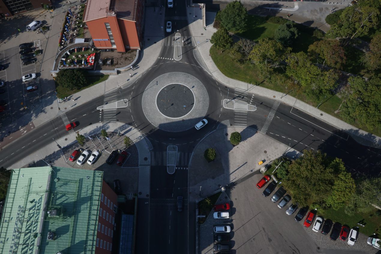 aerial view from Rongankatu